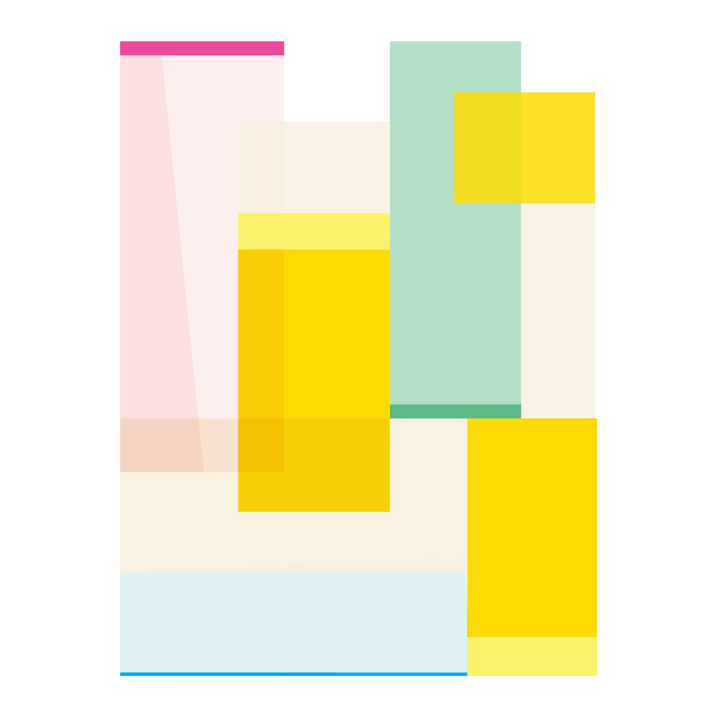 Pastel City Poster Wall Art