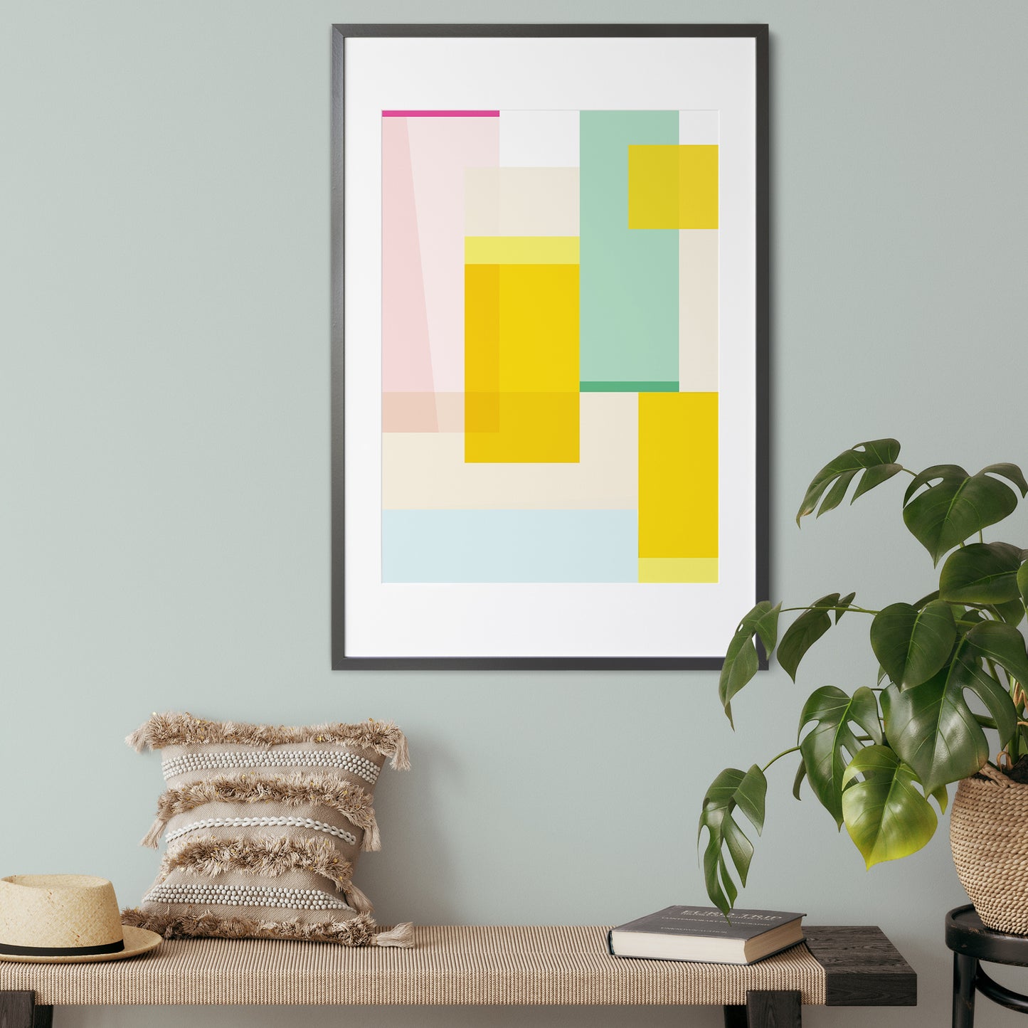 Pastel City Poster Wall Art